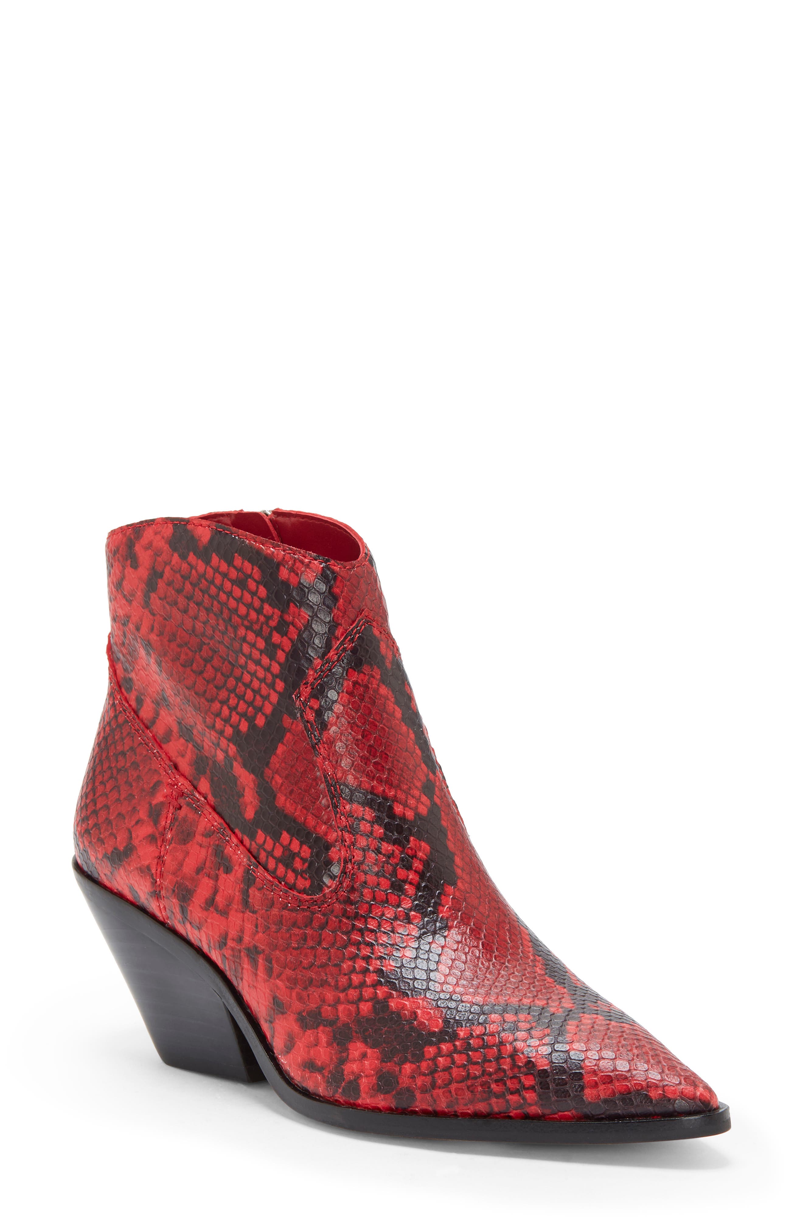 red vince camuto boots