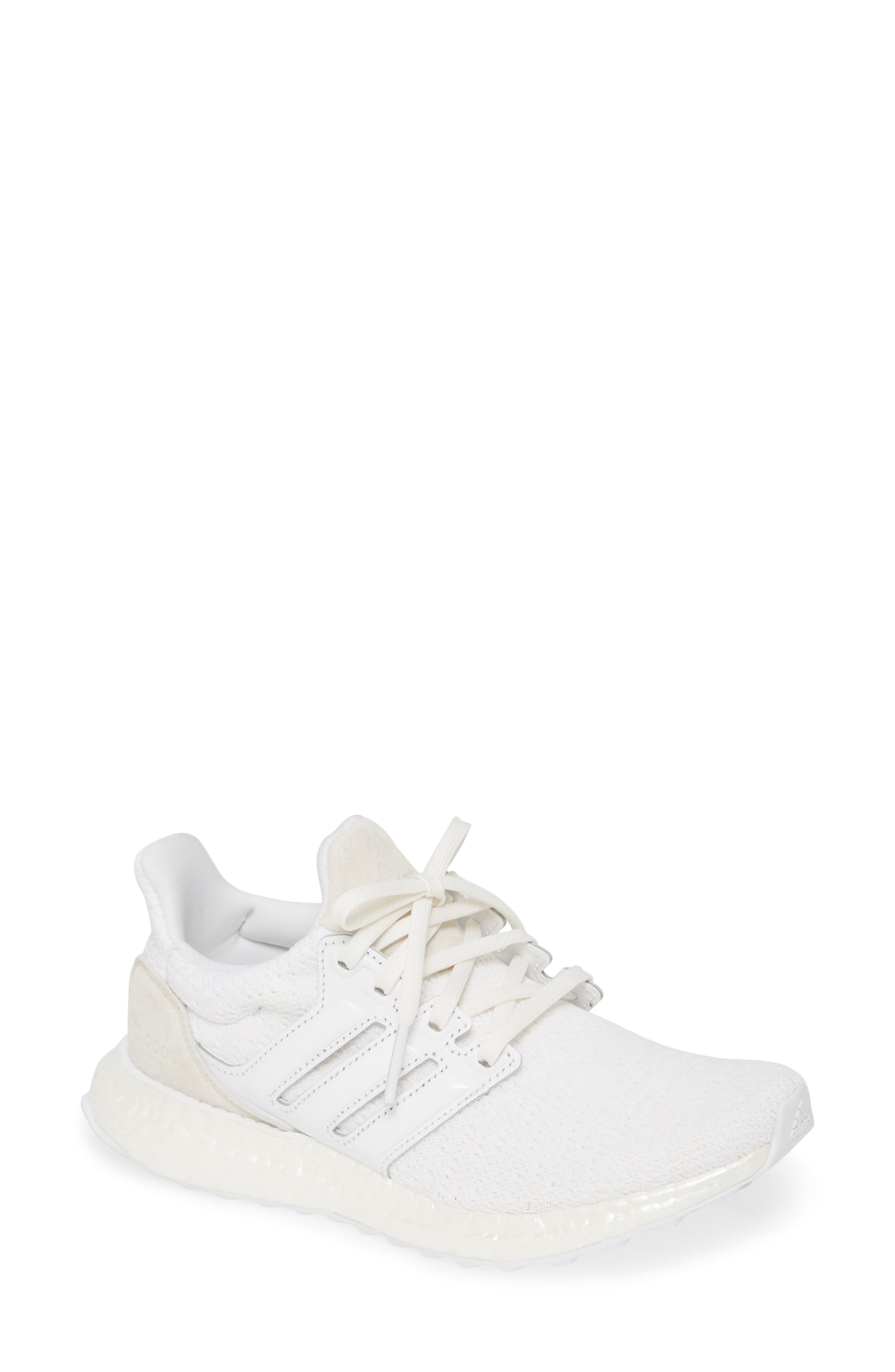 all white adidas running shoes womens