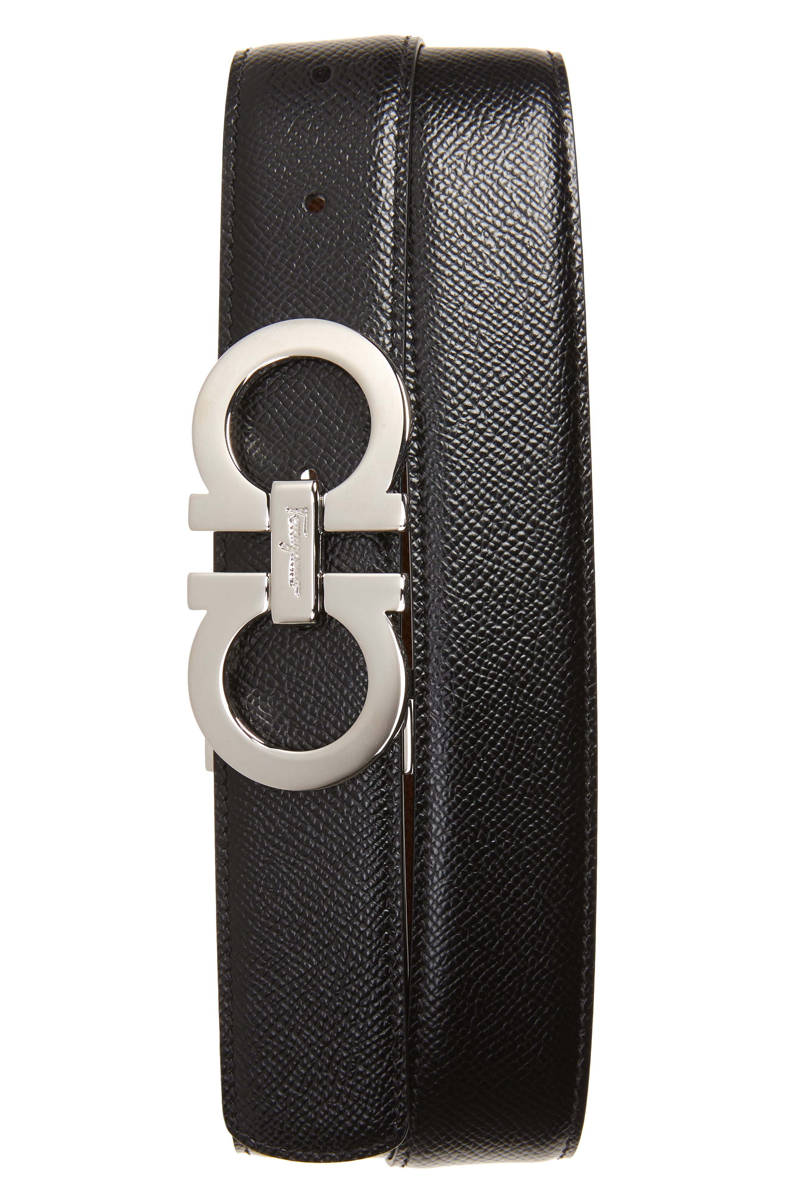 all black designer belt