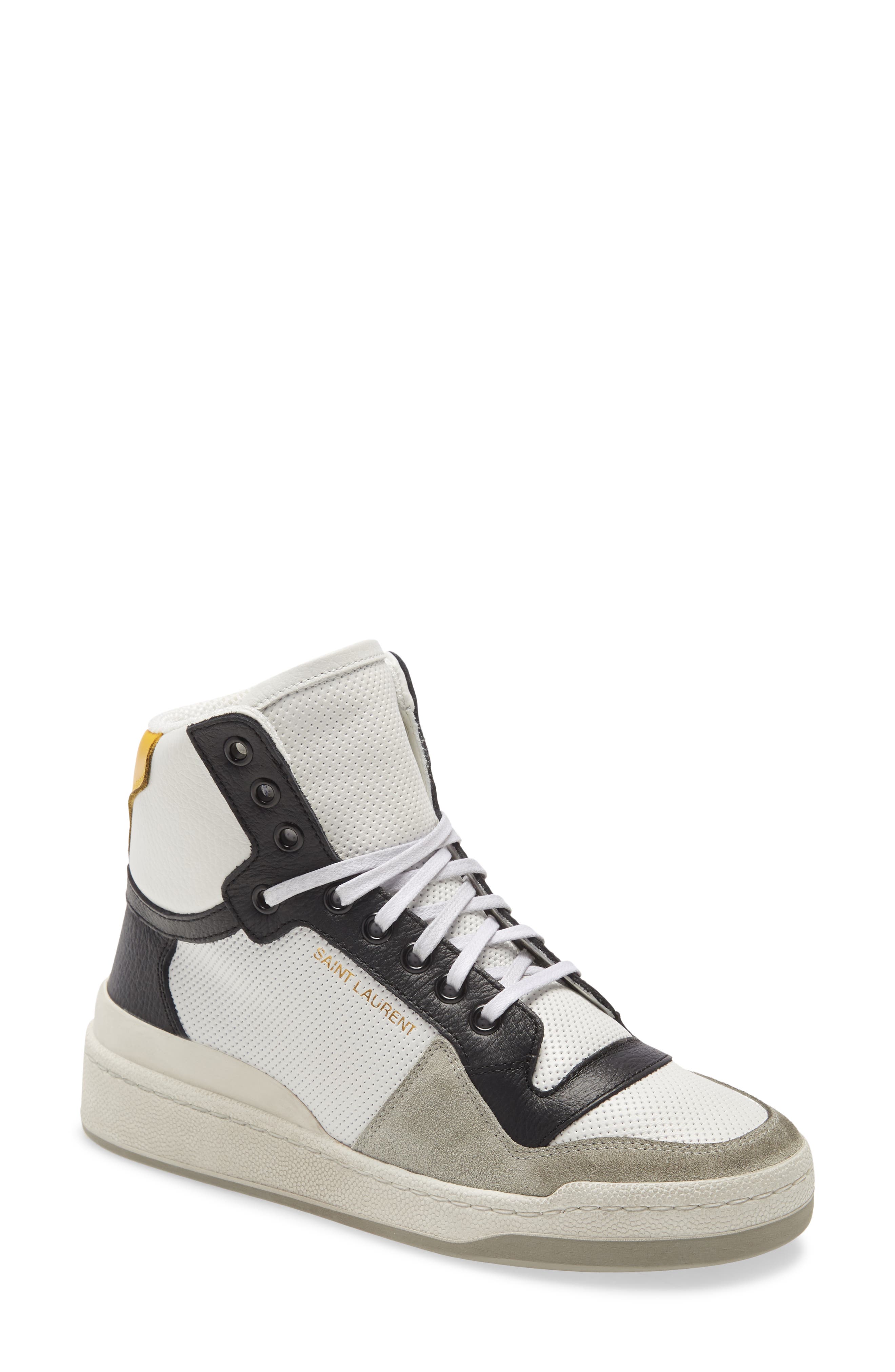 designer high top trainers