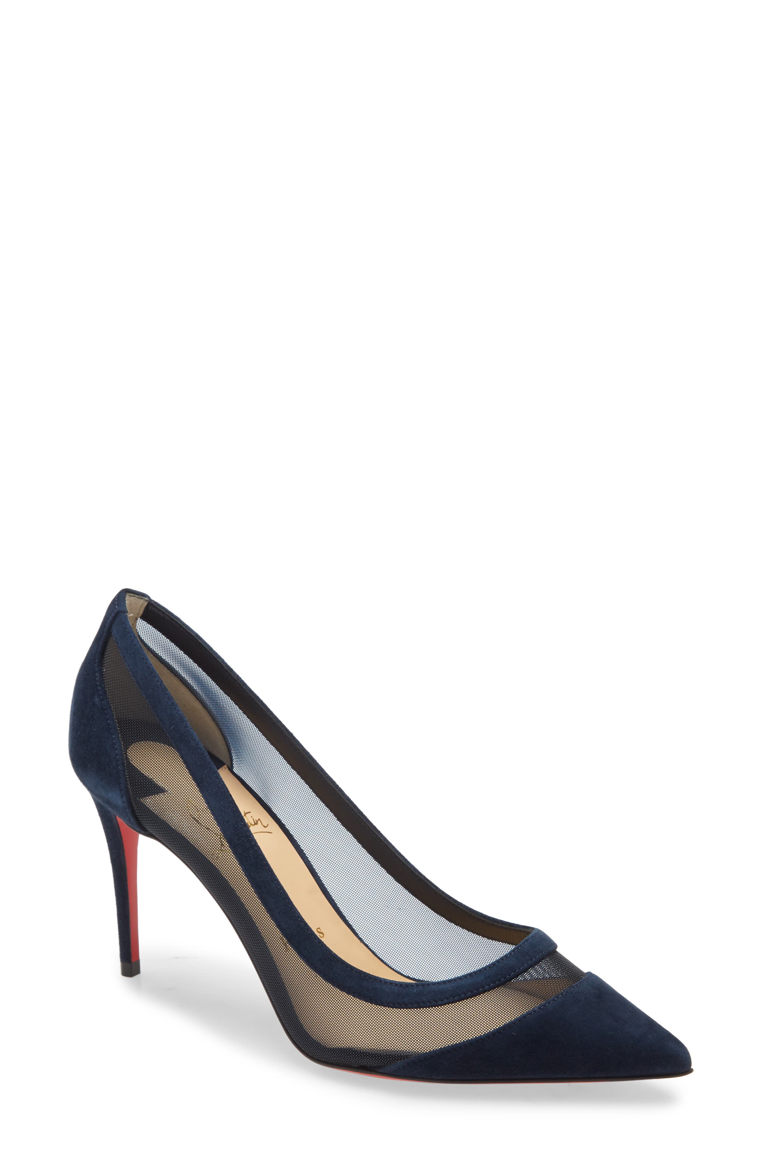 Women's Blue Designer Shoes: Heels 
