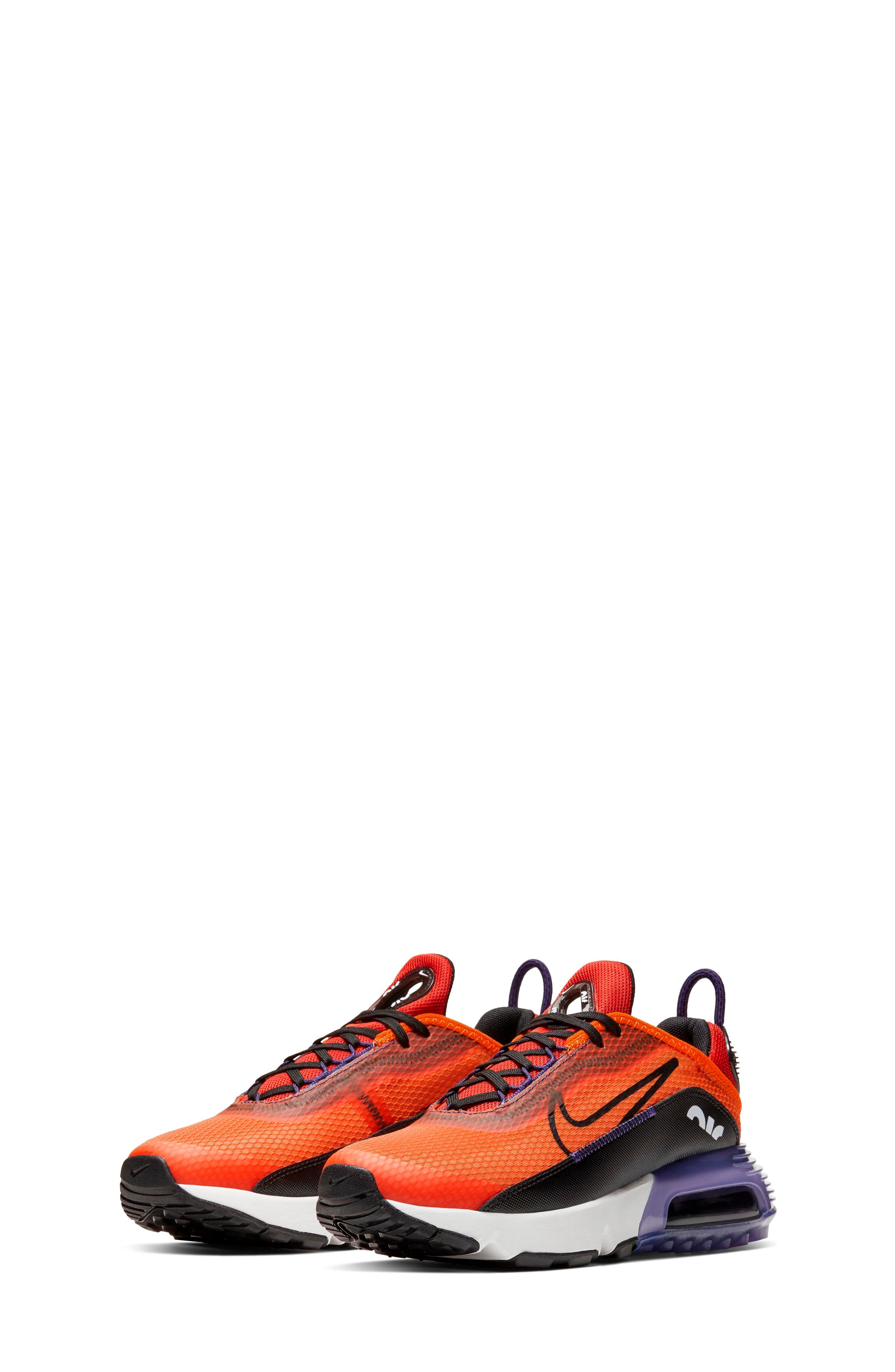 orange athletic shoes