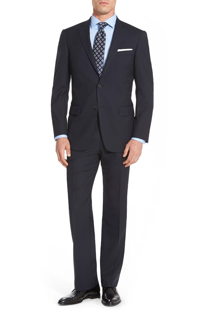 Hart Schaffner Marx 'New York' Classic Fit Solid Wool Suit | Nordstrom
