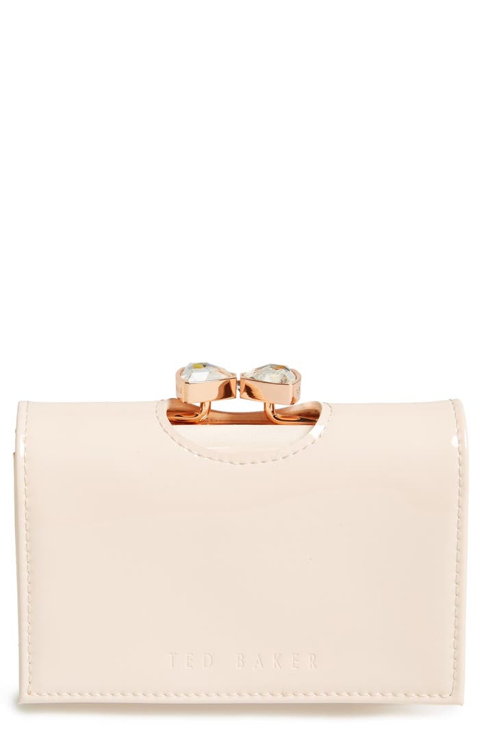 Ted Baker London 'Small Bow' Crystal Kiss Lock Wallet | Nordstrom
