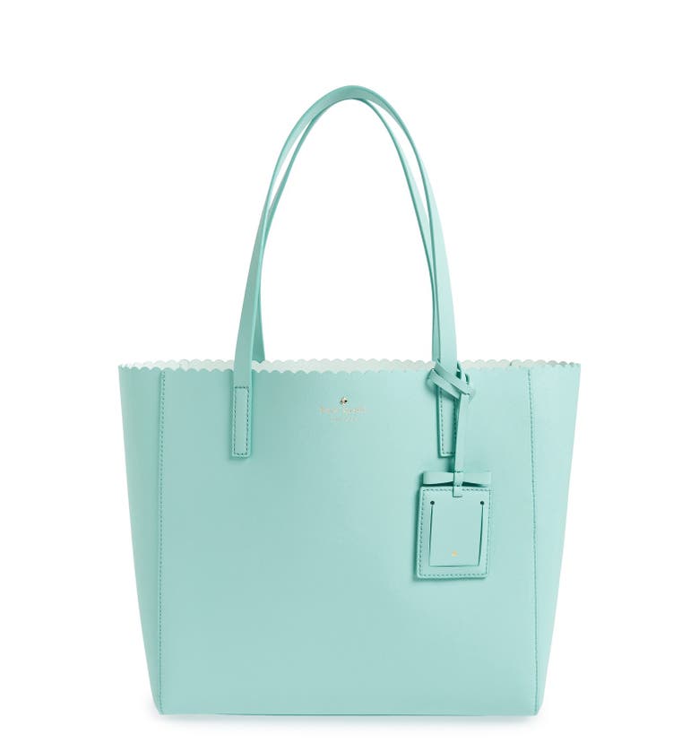 kate spade new york 'cape drive - hallie' scalloped saffiano leather ...