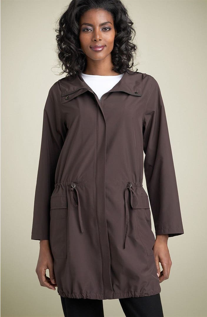 Eileen Fisher 'Eco-Poly' Hooded Anorak | Nordstrom