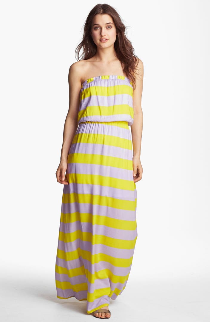 Splendid 'Magnolia' Stripe Strapless Maxi Dress | Nordstrom