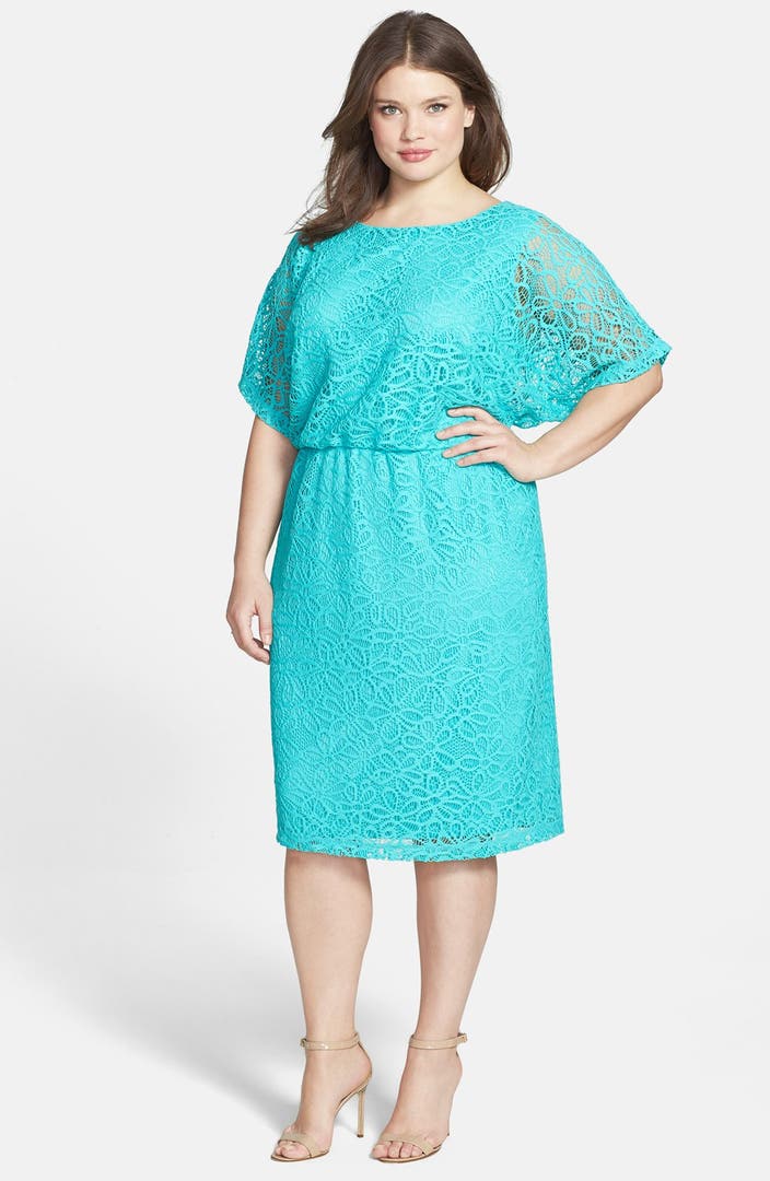 London Times 'Kimono' Lace Dress (Plus Size) | Nordstrom