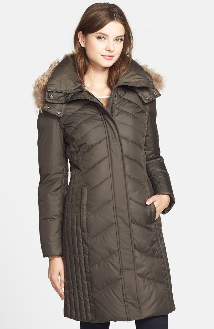 Marc New York 'Mercer' Coyote Fur Trim Down & Feather Fill Coat (Online ...