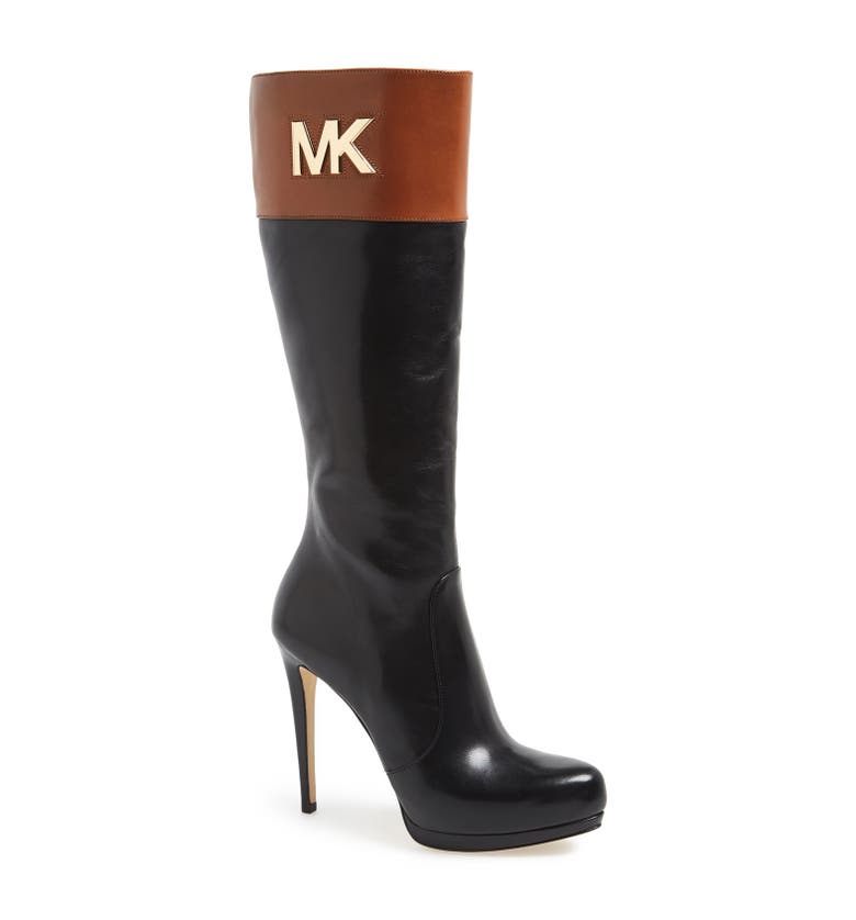 MICHAEL Michael Kors 'Hayley' Leather Platform Boot (Women) | Nordstrom