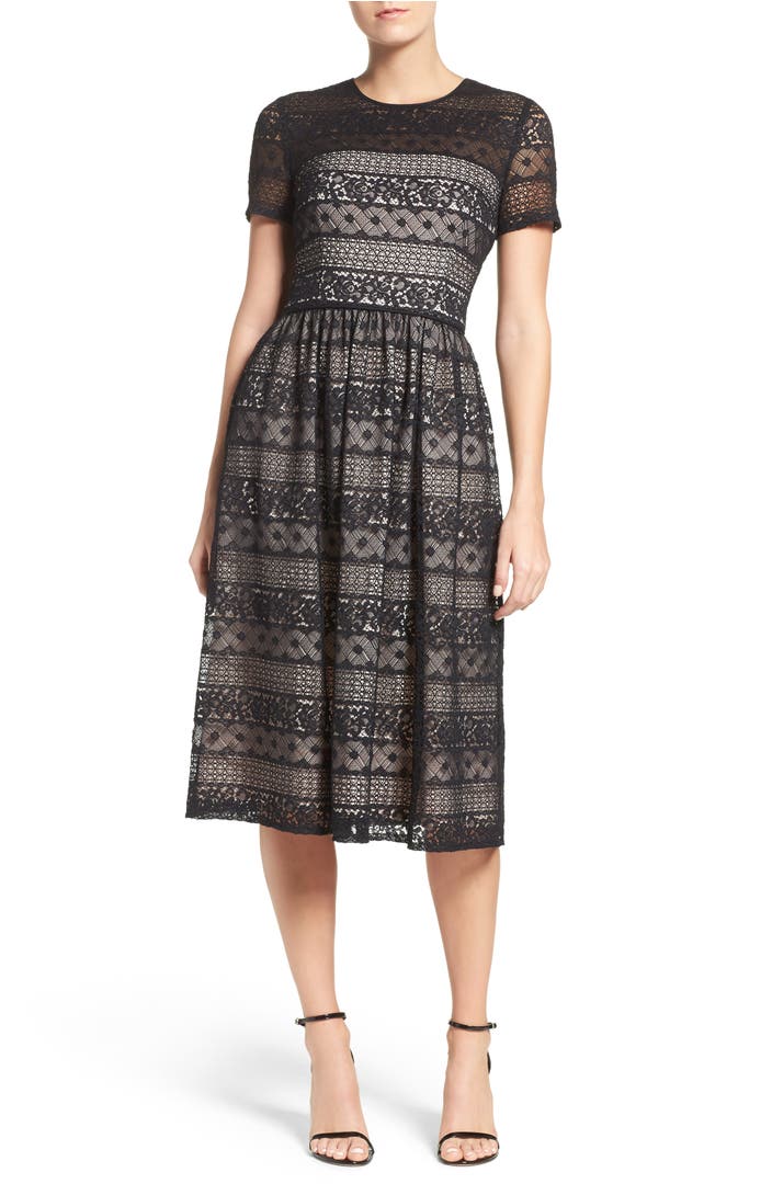 Maggy London Lace Midi Dress | Nordstrom