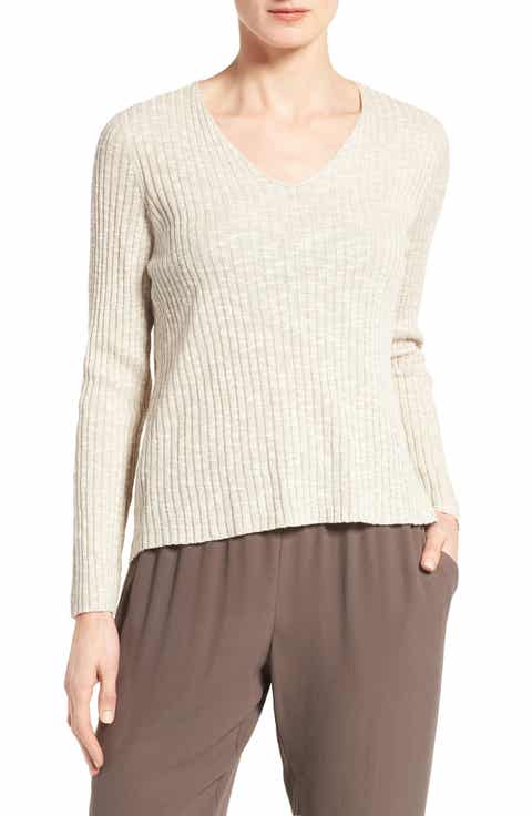 Eileen Fisher White Sweaters & Sweatshirts, Cowl Necks, Cable Knits ...
