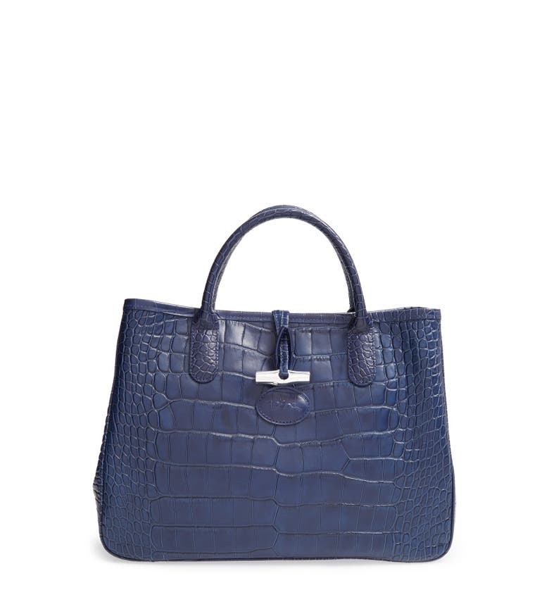 Longchamp 'Small Roseau' Croc-Embossed Leather Tote | Nordstrom