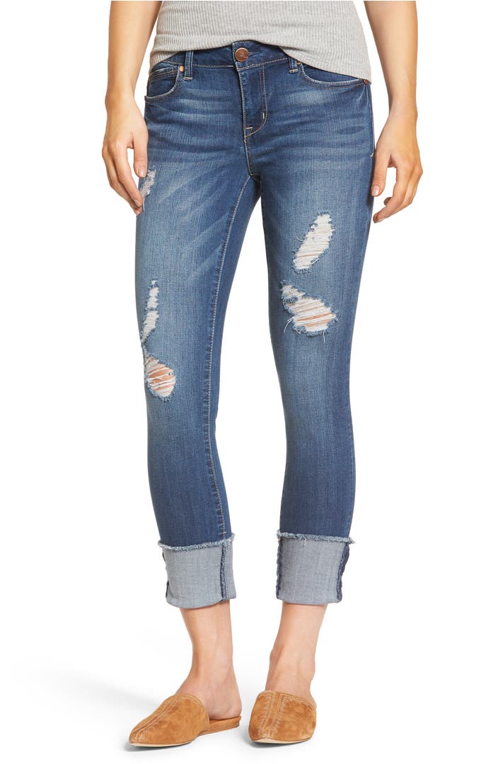 1822 Denim Cuffed Crop Skinny Jeans (Irene) | Nordstrom
