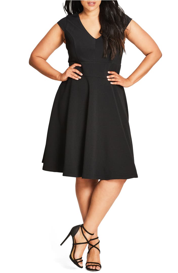 City Chic Fit & Flare Dress (Plus Size) | Nordstrom