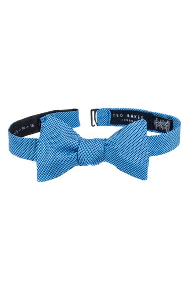 TED BAKER NATTE CHECK BOW TIE, TEAL | ModeSens