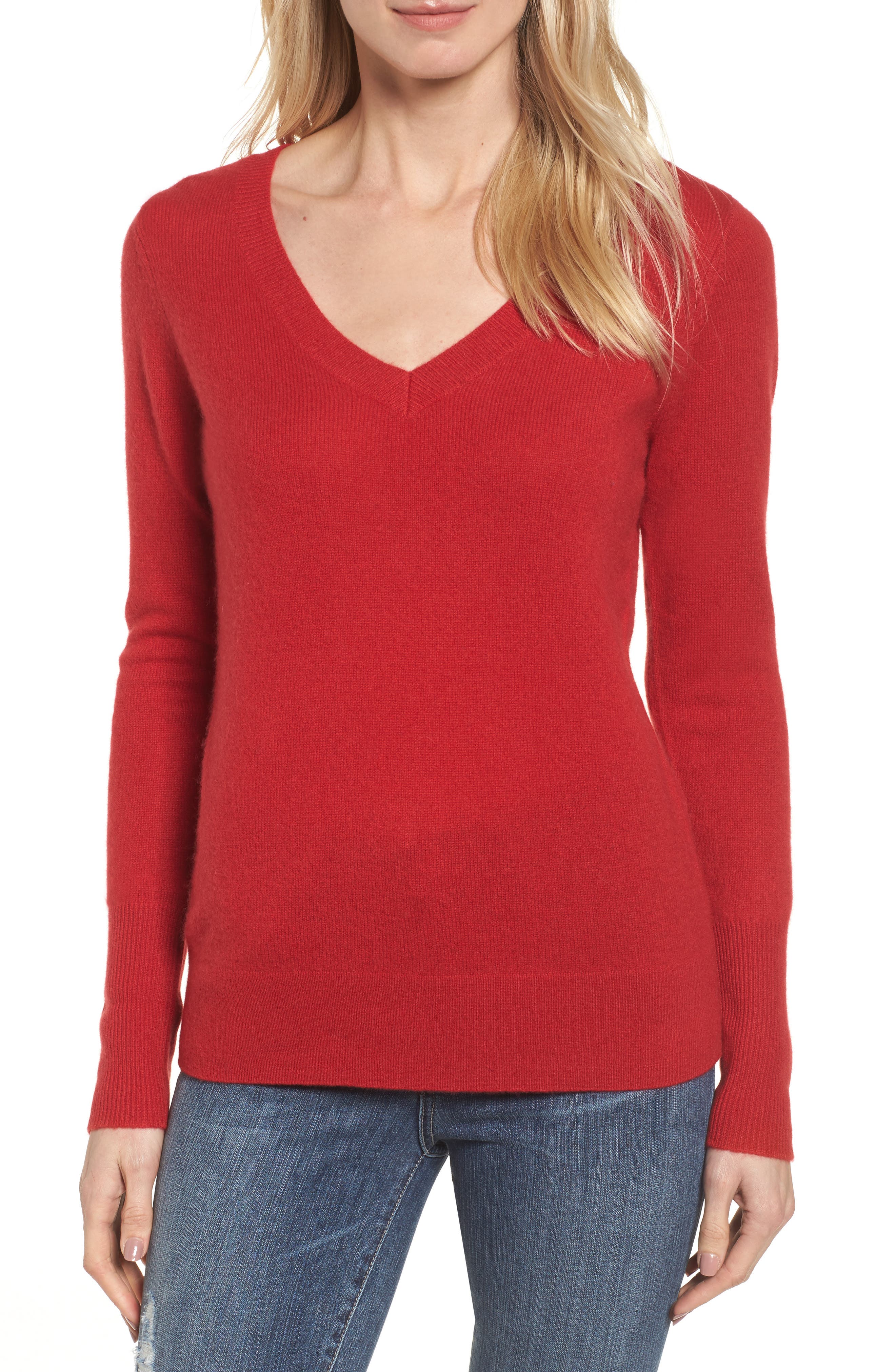 Women's Red Cashmere Sweaters | Nordstrom