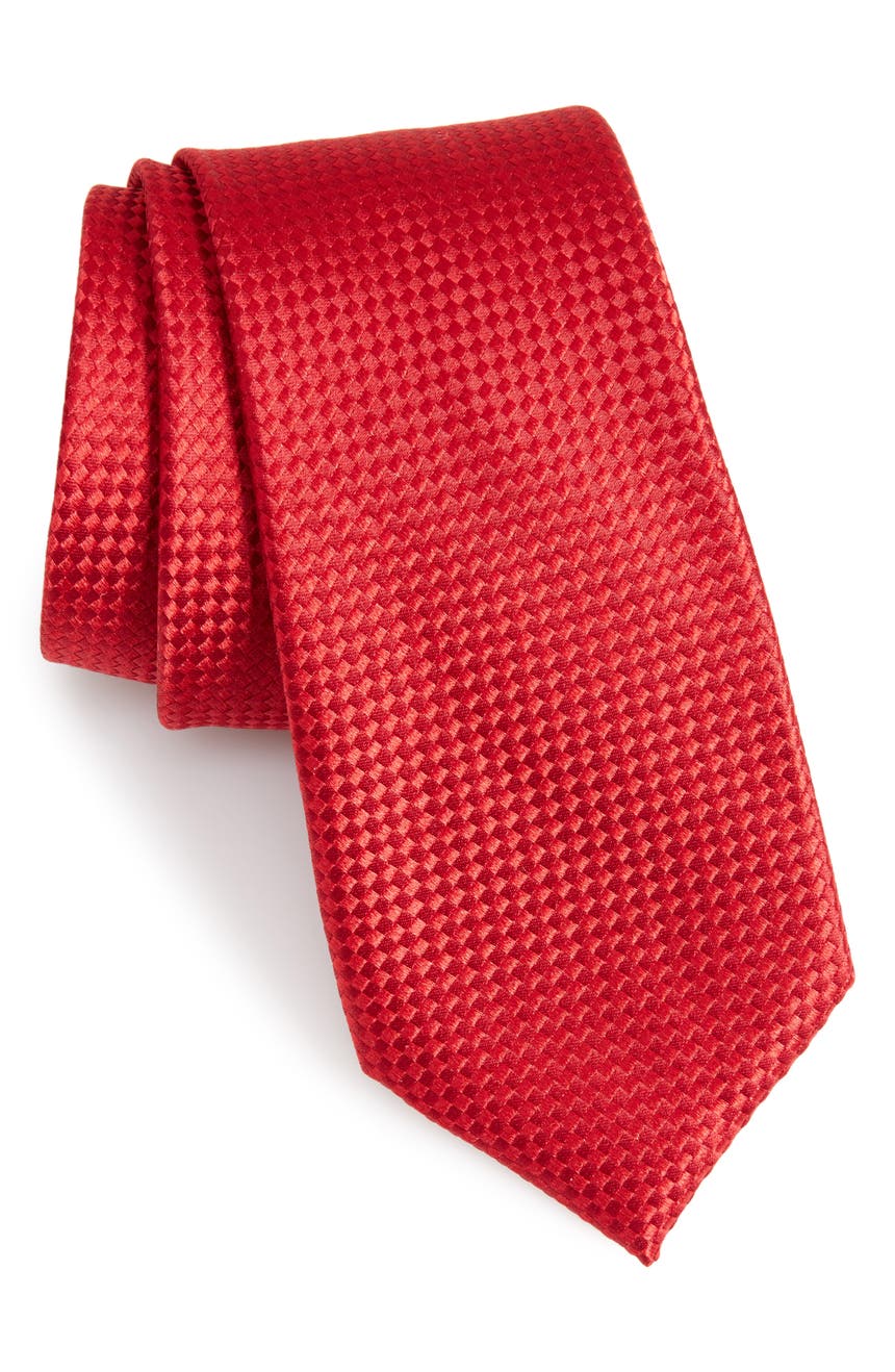 Main Image - Nordstrom Men's Shop Check Silk Tie