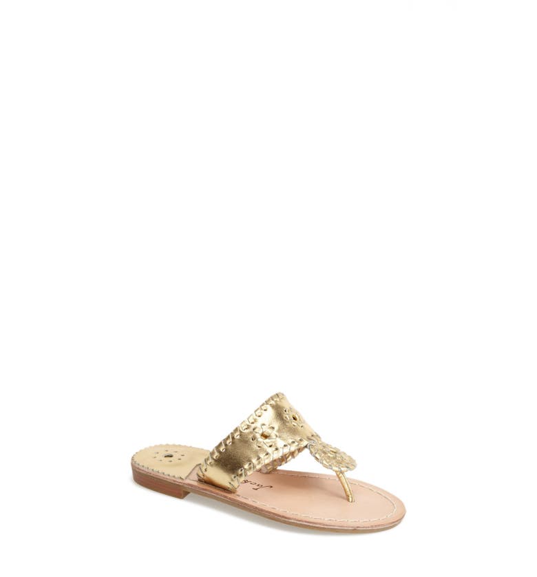 'Miss Hamptons' Sandal,
                        Main,
                        color, Gold