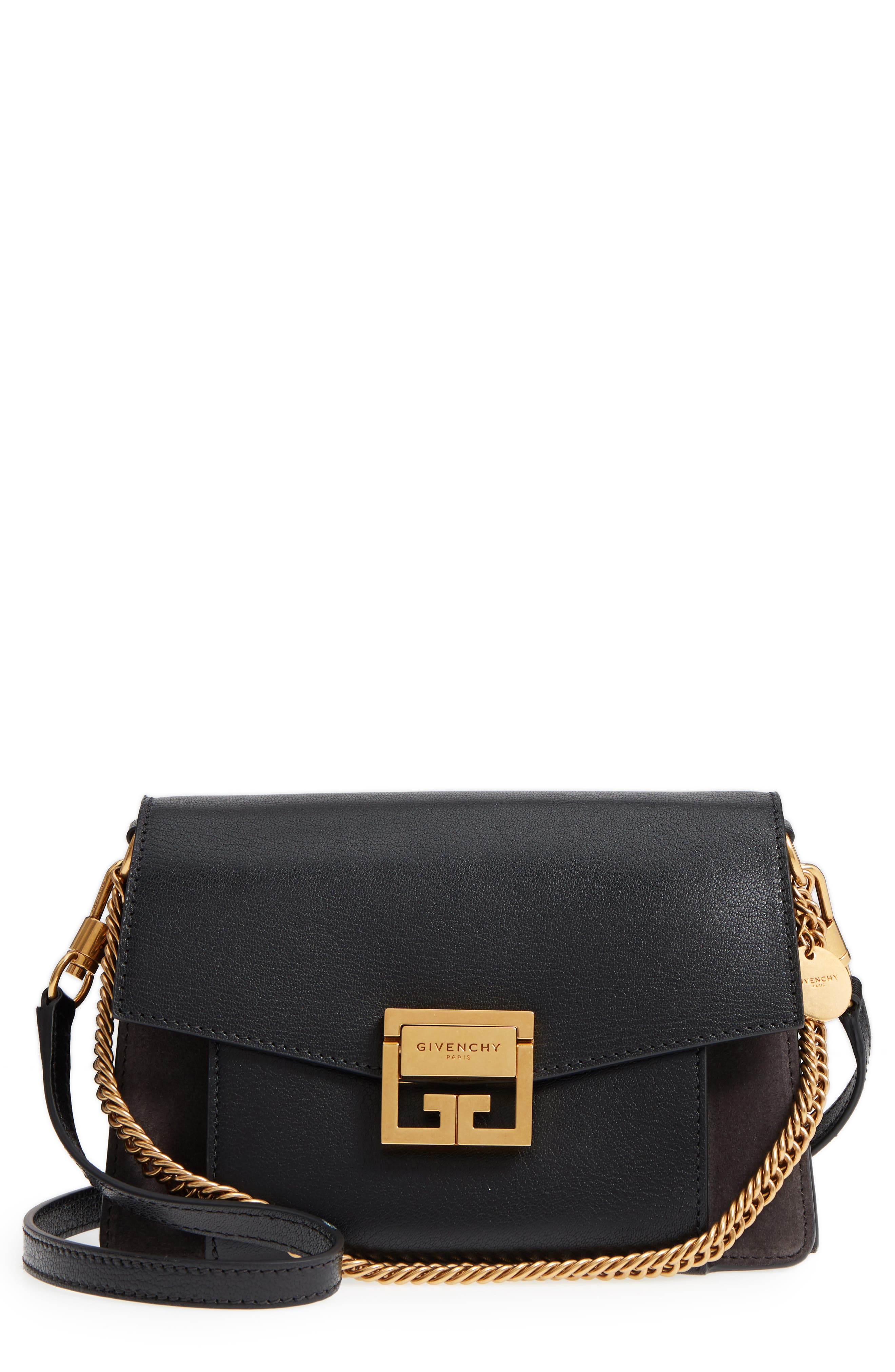 black suede crossbody purse