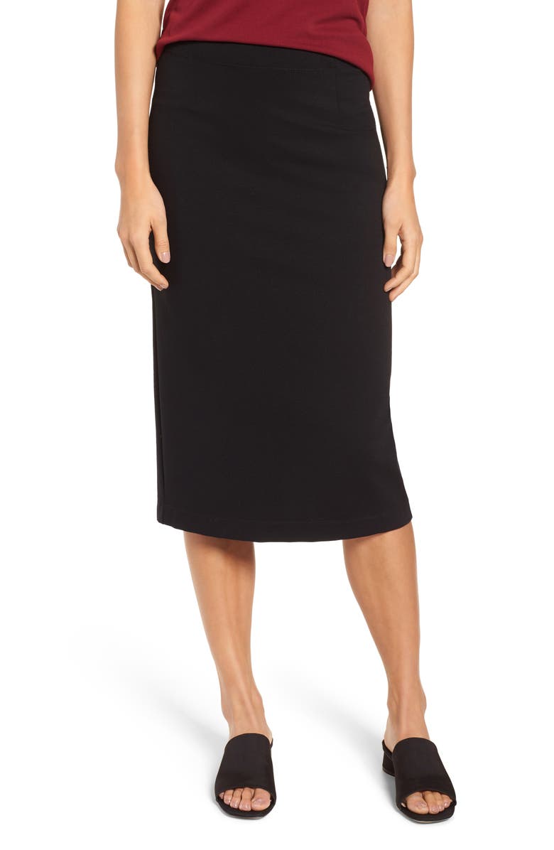 Eileen Fisher High Waist Midi Pencil Skirt (Regular & Petite) | Nordstrom