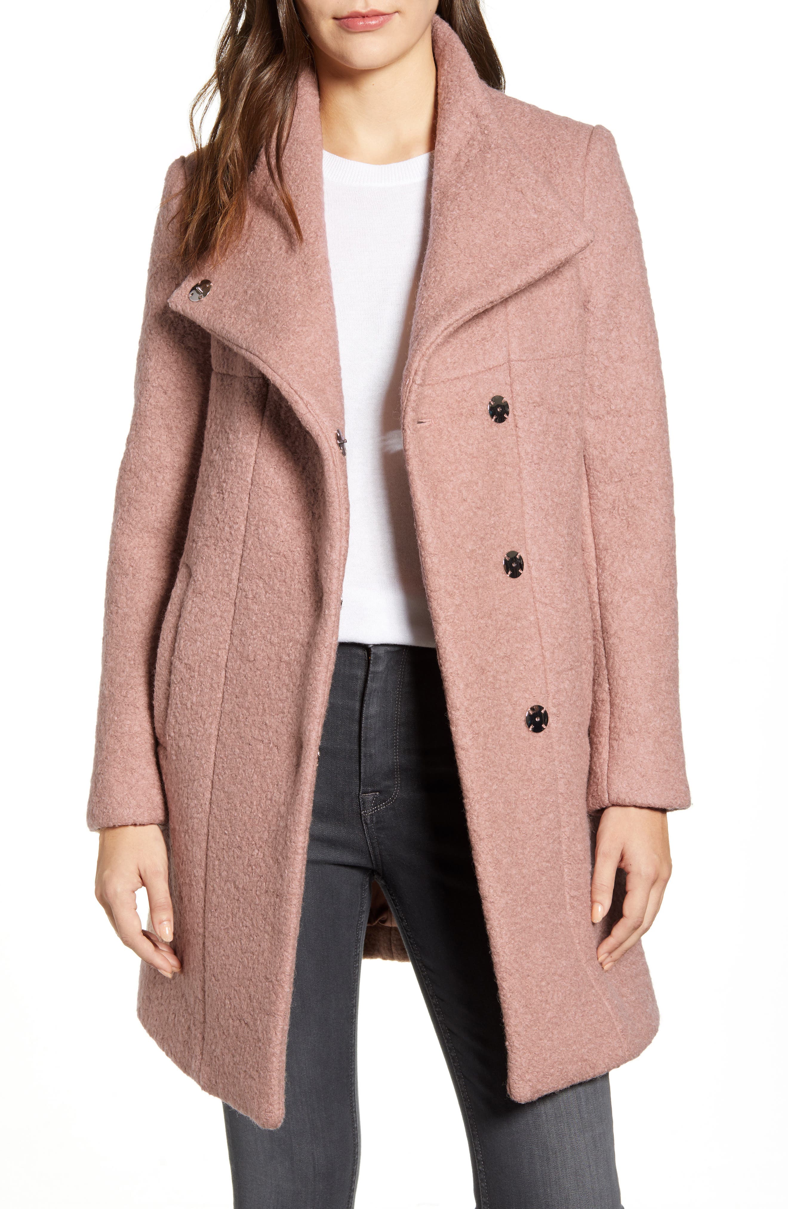 hot pink womens coat