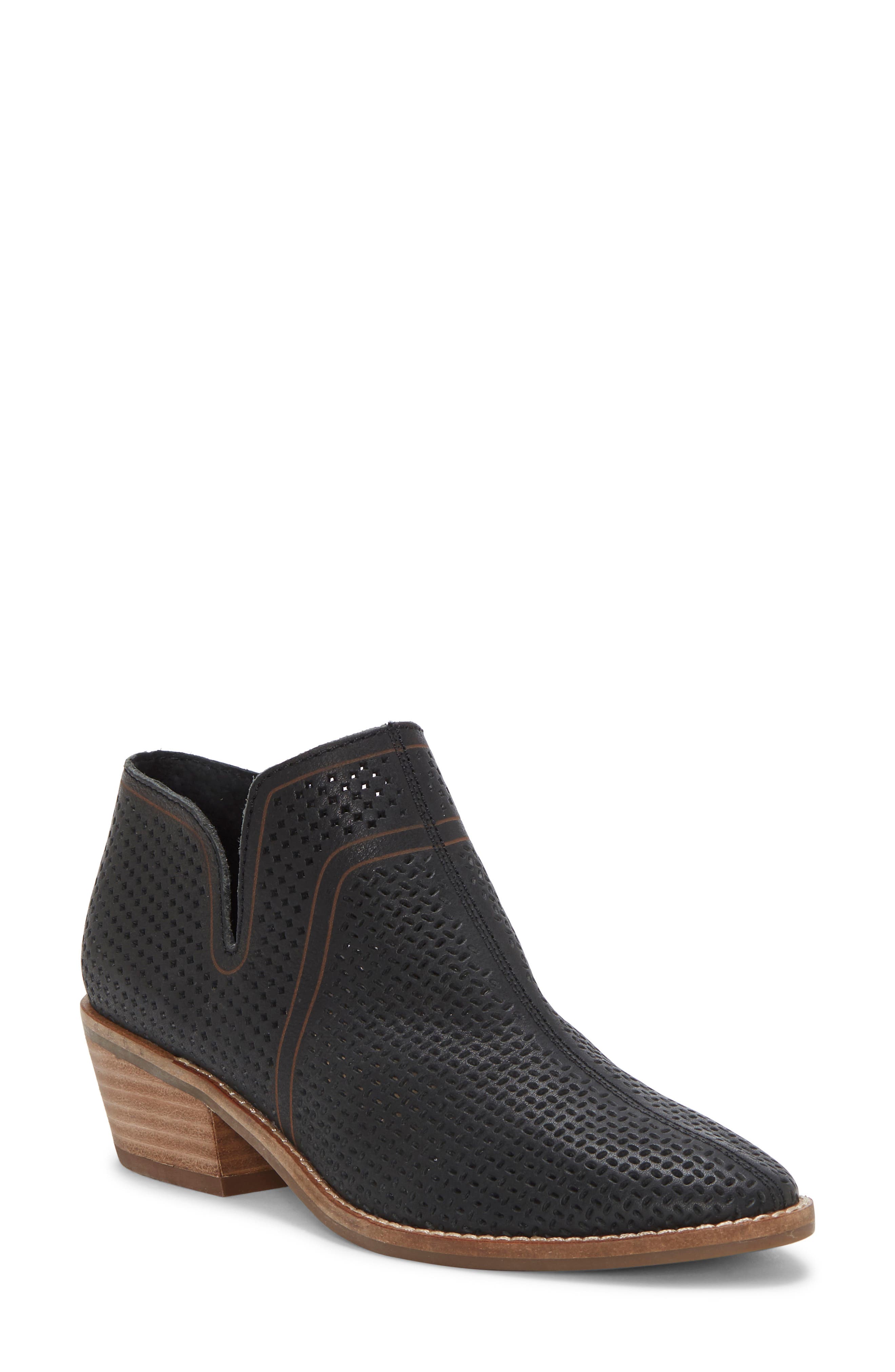 lucky brand perforated basel booties