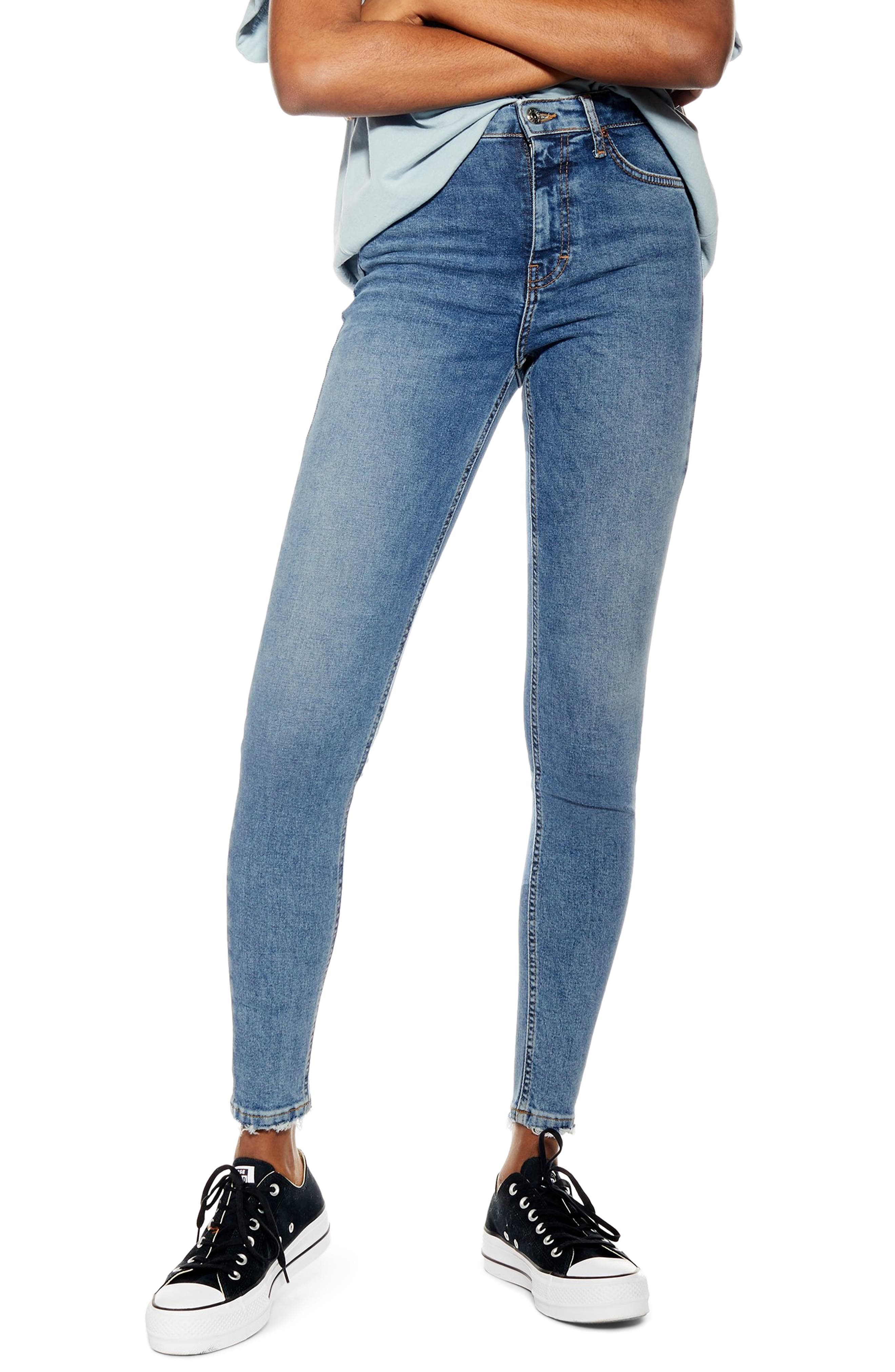 topshop mid rise skinny jeans