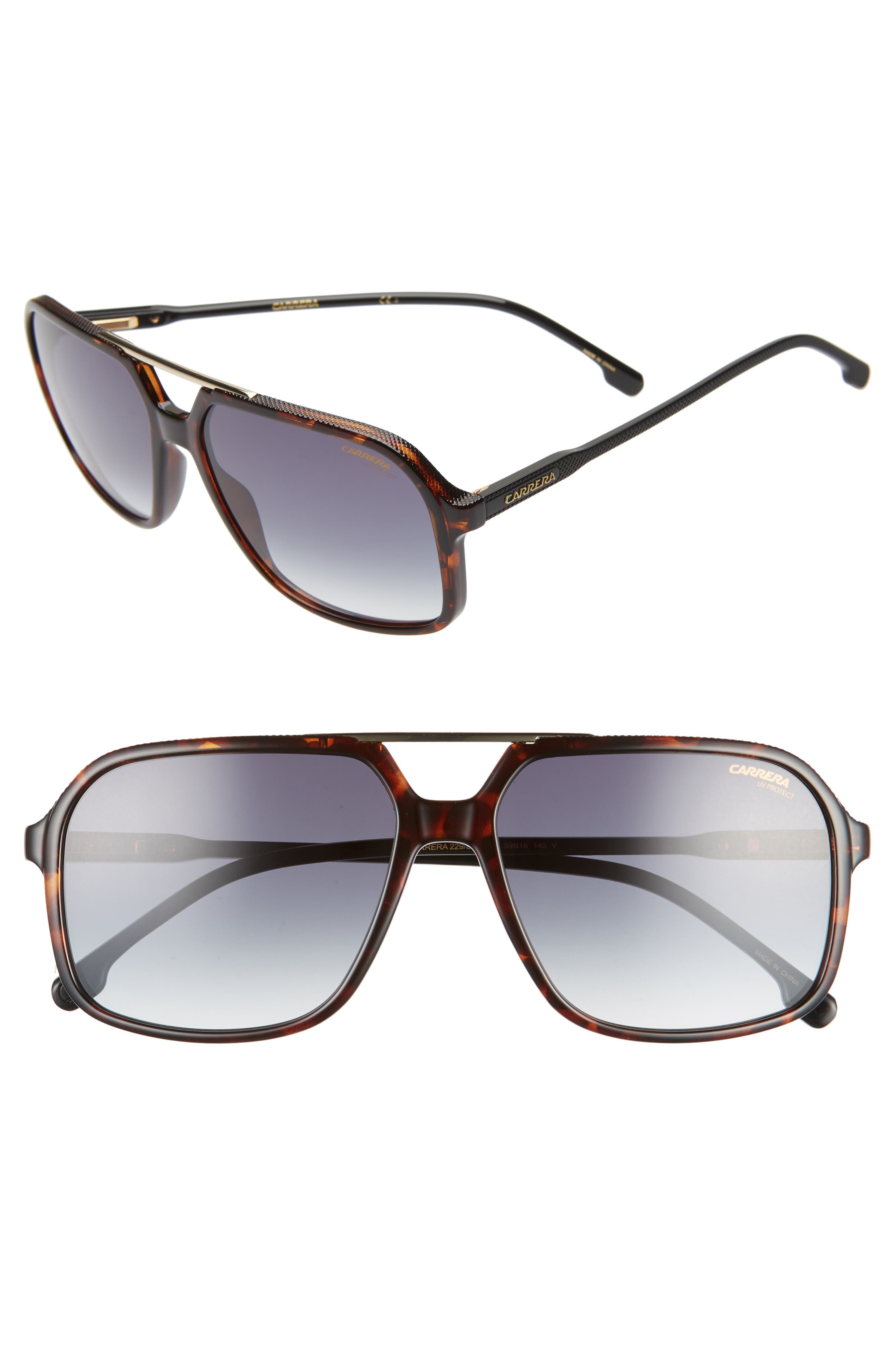 2019 New Brown Tea Fashion Men Womens Pilot Sunglasses Unisex Carrera Glasses