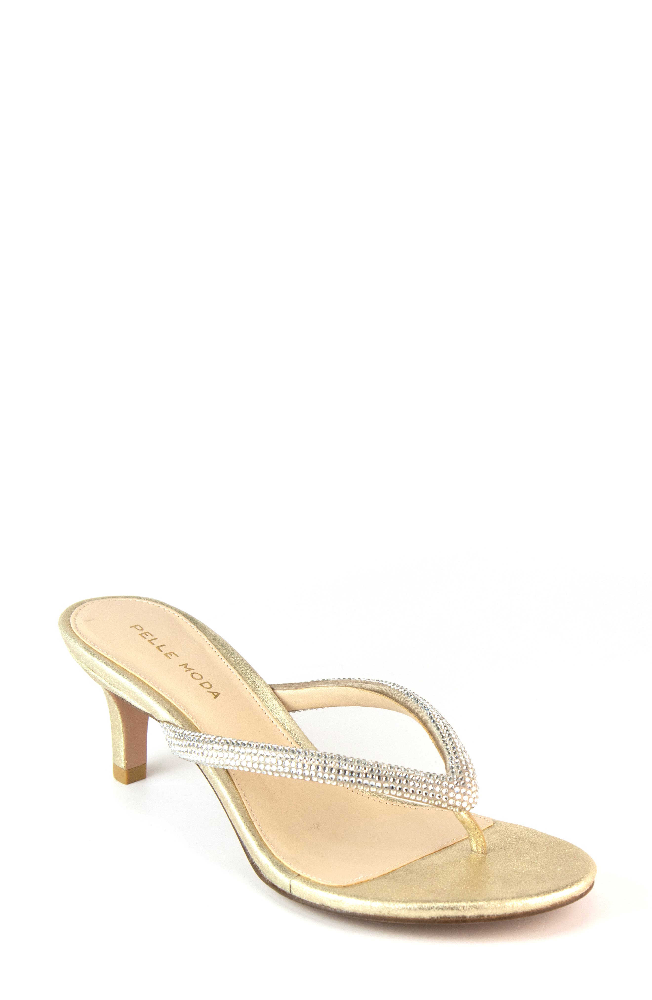 gold mini heels