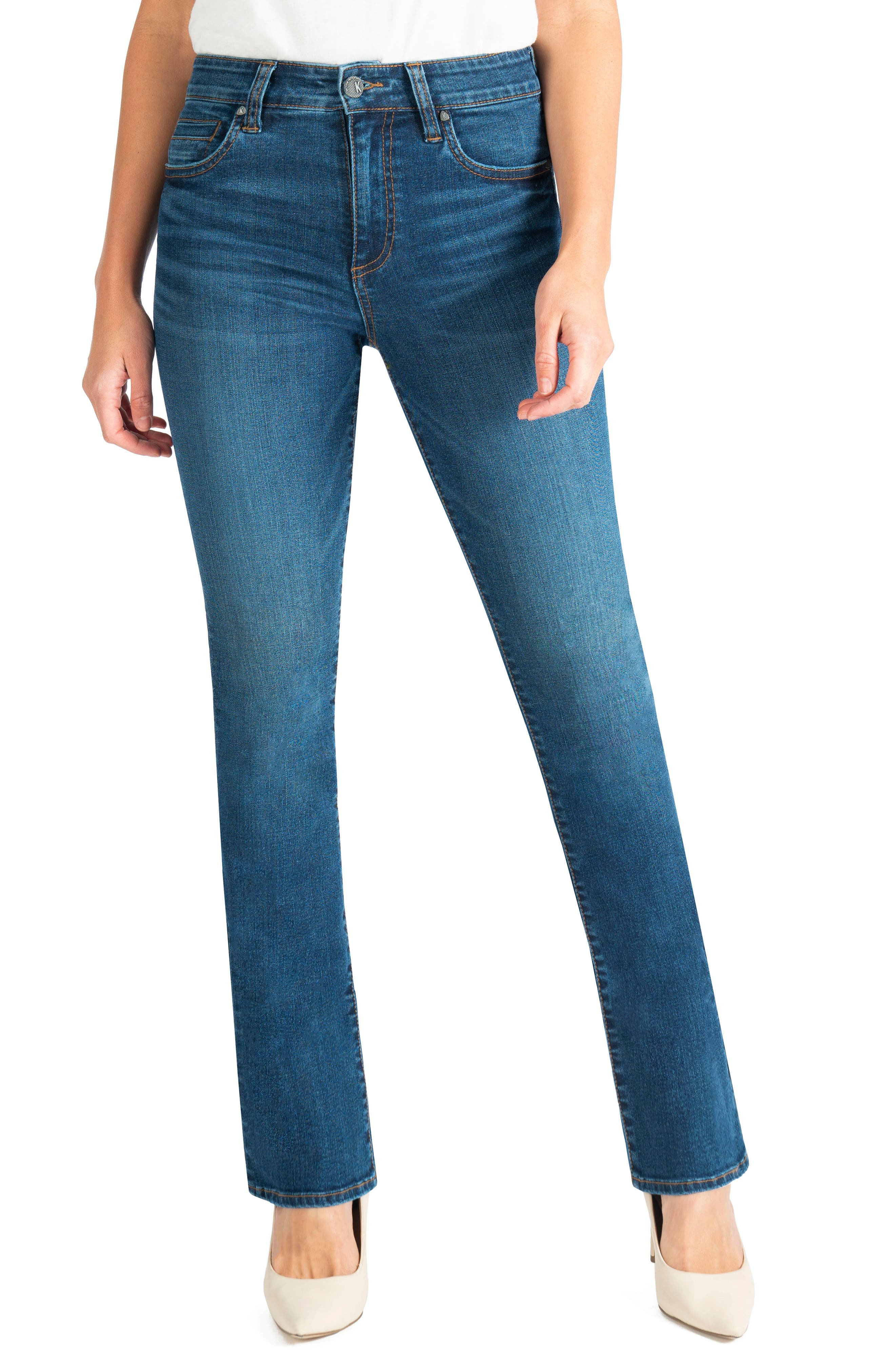 high rise bootcut jeans petite