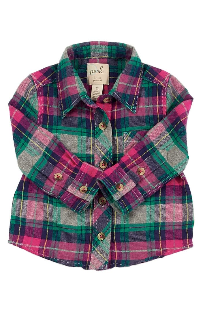 Peek 'Belen' Flannel Shirt (Baby Girls) | Nordstrom