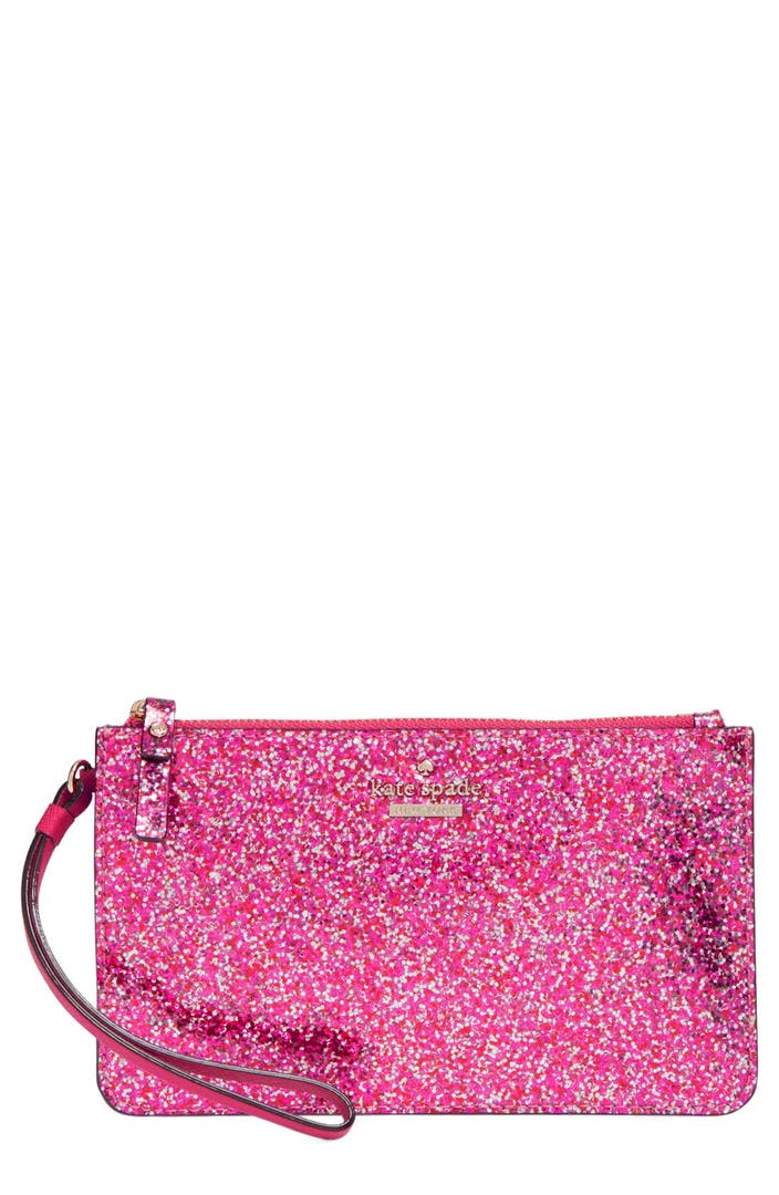 kate spade new york 'glitter bug - slim bee' wristlet | Nordstrom