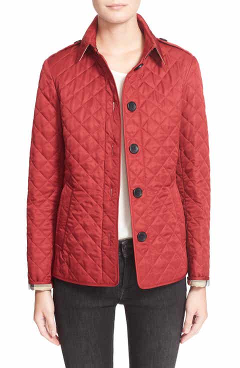 Red Quilted Jackets for Women | Nordstrom