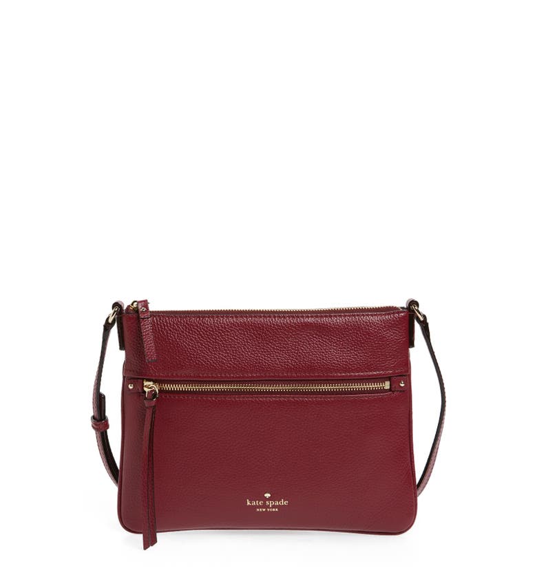 kate spade new york 'cobble hill - gabriele' pebbled leather crossbody ...