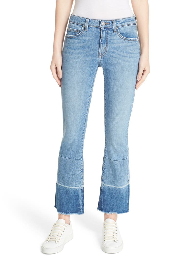 J Brand Low Rise Crop Jeans (Demented White Distressed) | Nordstrom