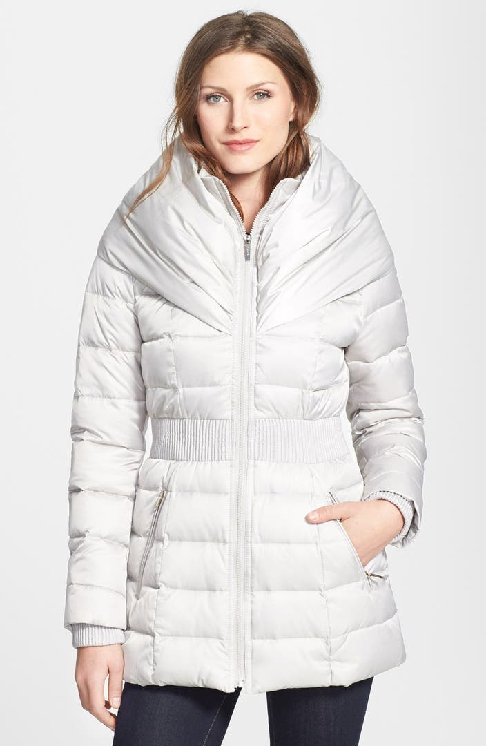 Laundry by Shelli Segal Pillow Collar Down & Feather Coat | Nordstrom