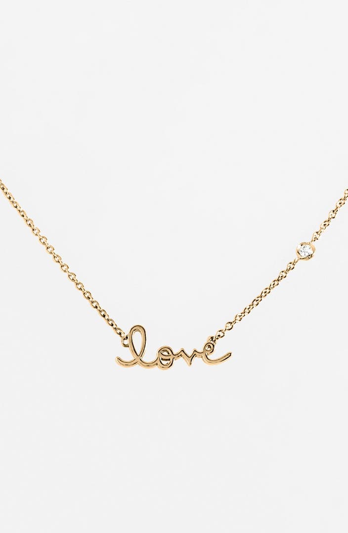 Shy by SE 'Love' Necklace | Nordstrom