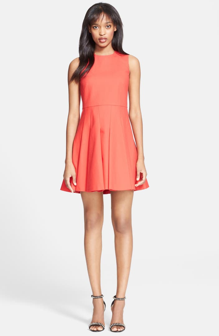 RED Valentino Stretch Cotton Fit & Flare Dress | Nordstrom