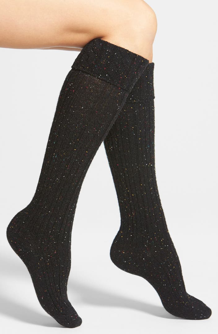 Hue Cable Knit Turncuff Knee High Socks | Nordstrom