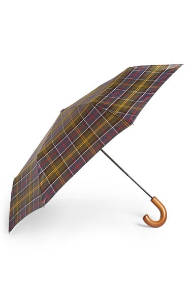 Barbour Telescoping Tartan Umbrella