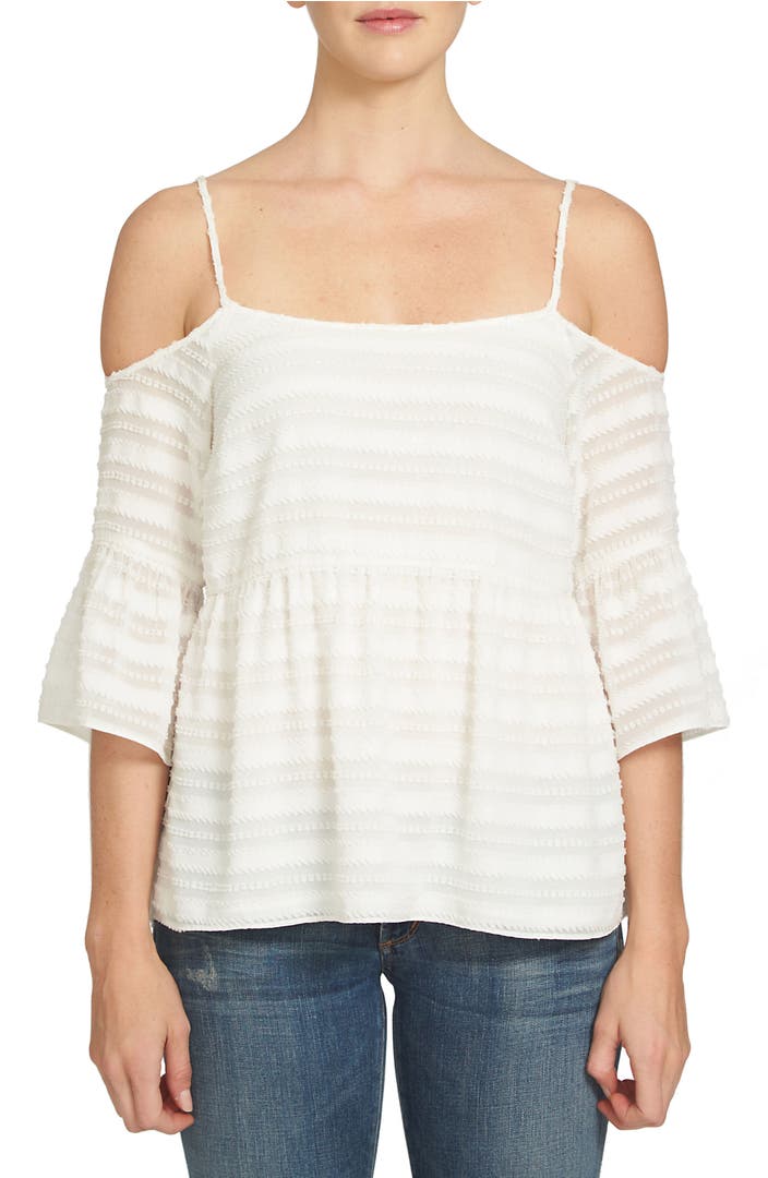 1.STATE Cold Shoulder Ruffle Top | Nordstrom
