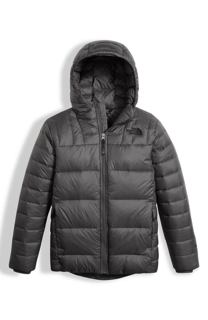The North Face Double 550-Fill Power Down Hooded Jacket (Big Boys ...