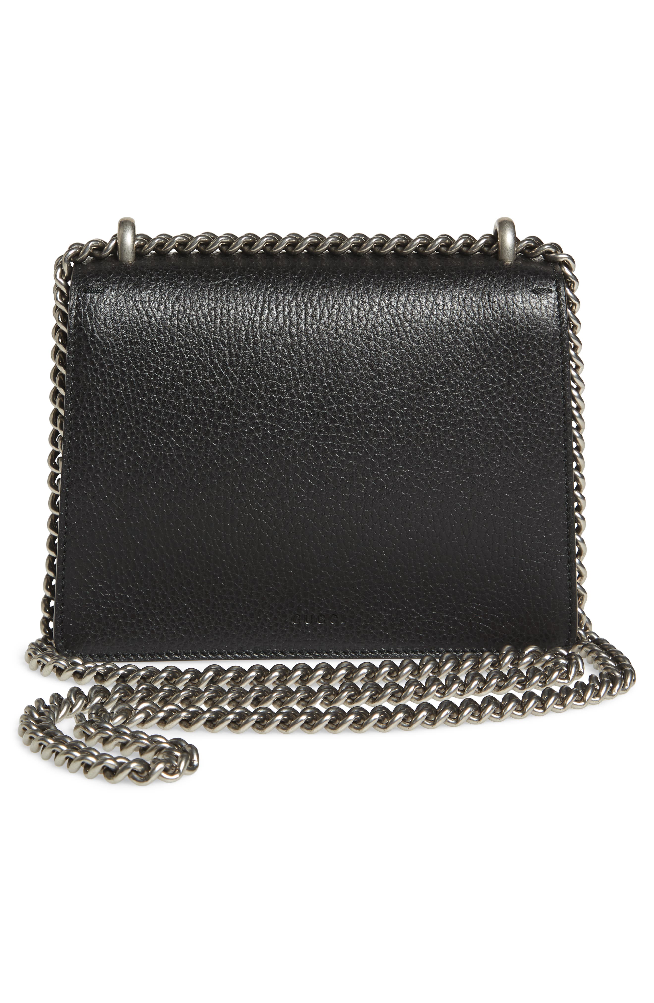 GUCCI Mini Dionysus Leather Shoulder Bag - Black | ModeSens