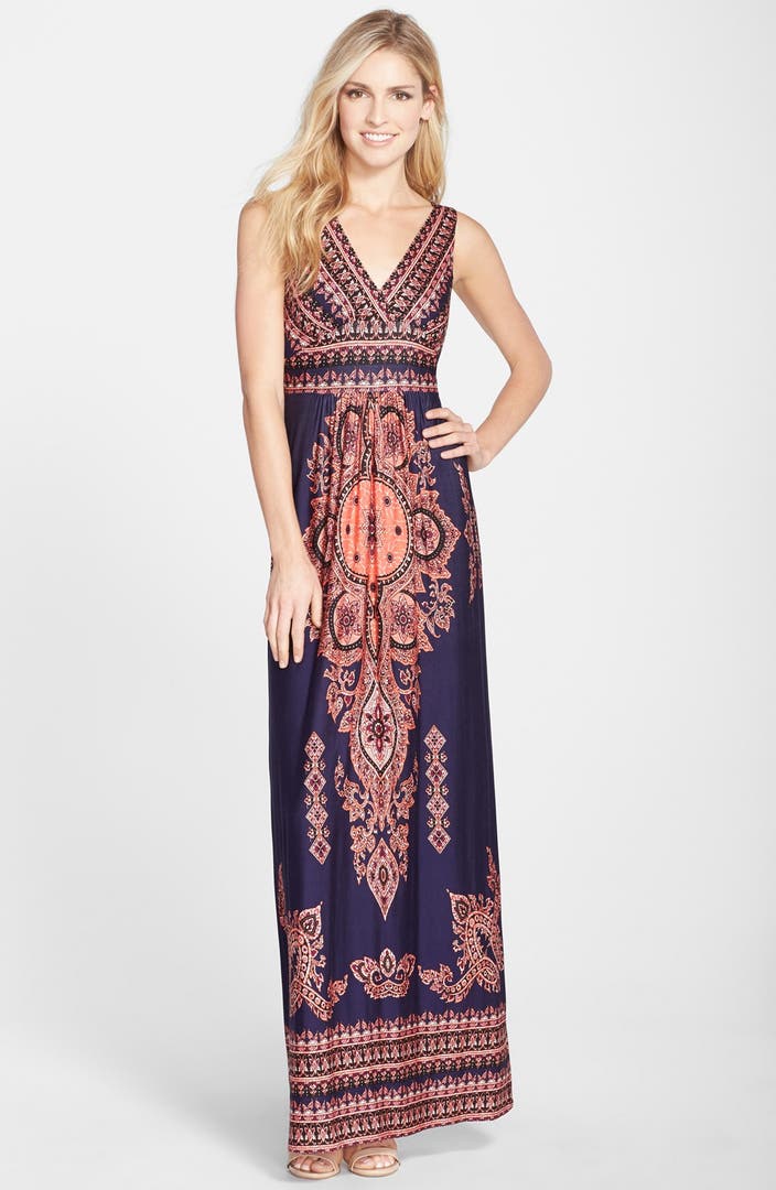 Felicity & Coco Paisley Print Jersey Maxi Dress (Nordstrom Exclusive ...