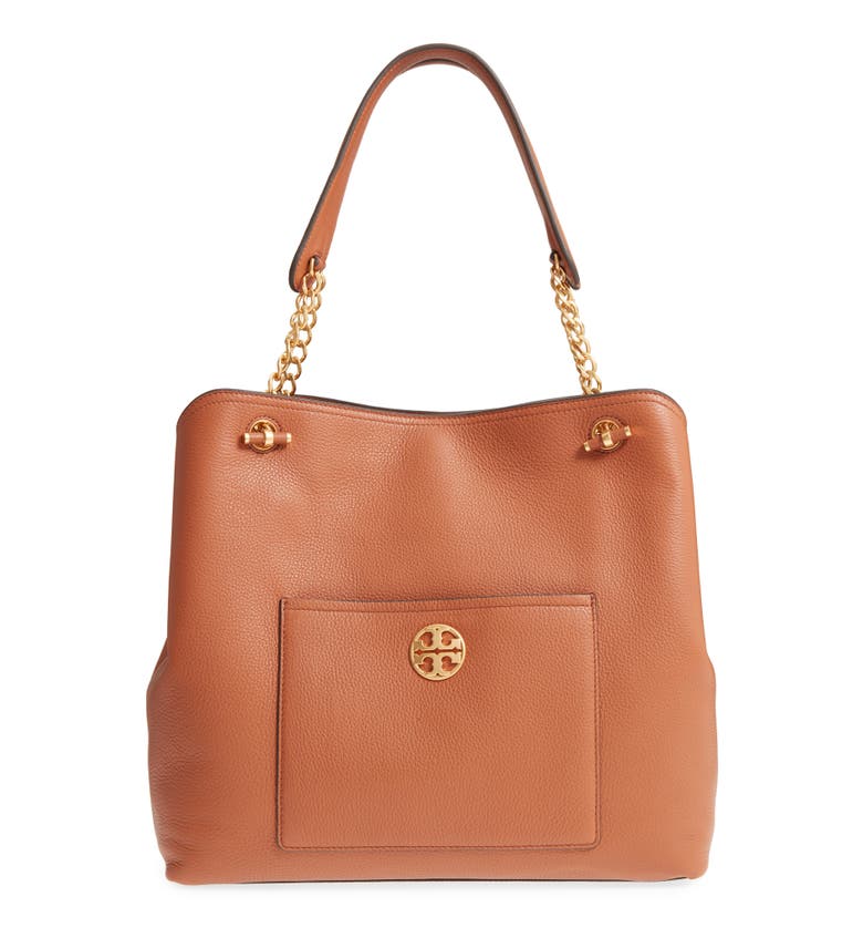 Tory Burch Chelsea Slouchy Leather Tote - Brown In Classic Tan | ModeSens