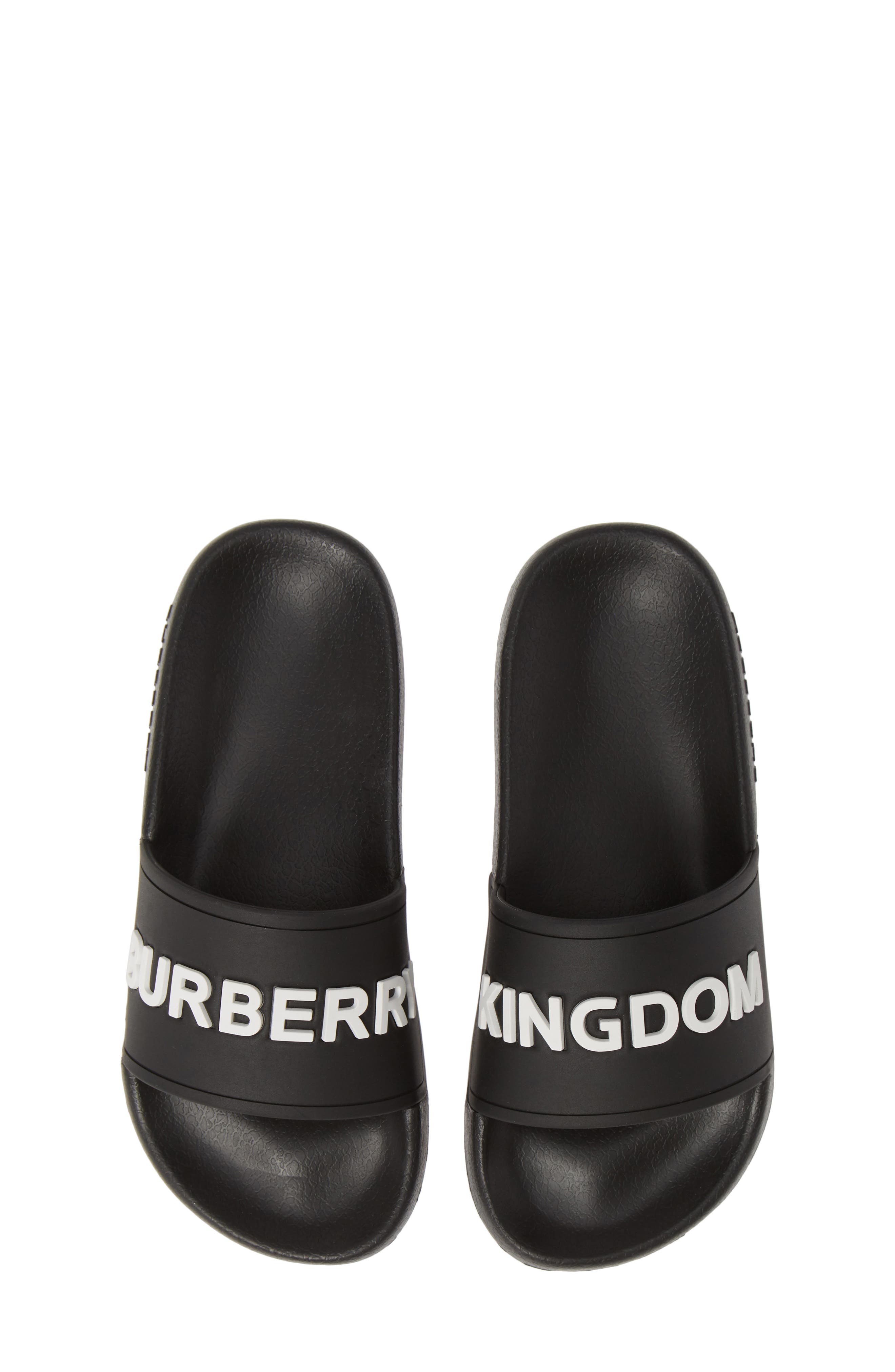 burberry sandals kids black