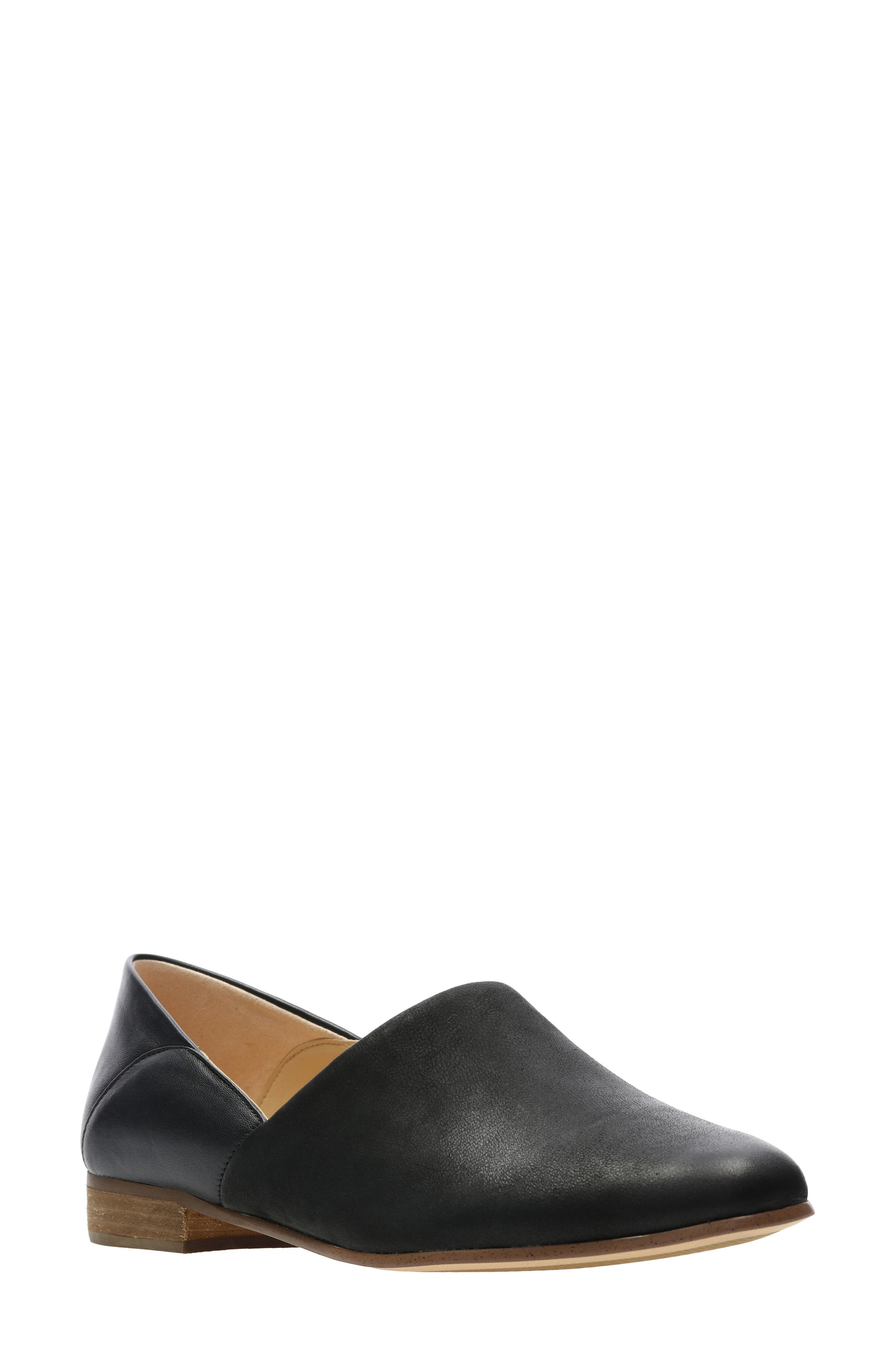 clarks women's leather flats