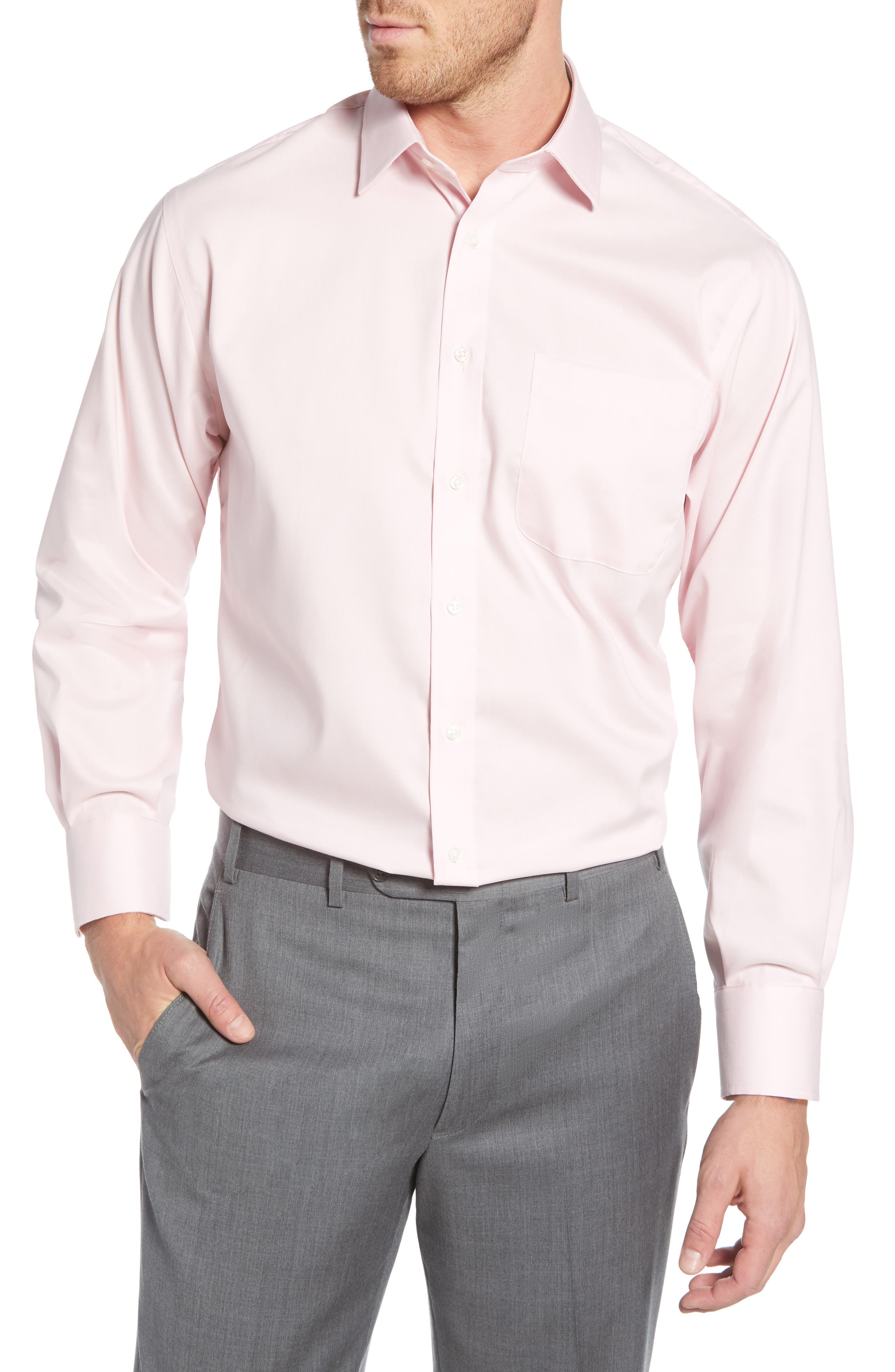 pink formal shirt mens
