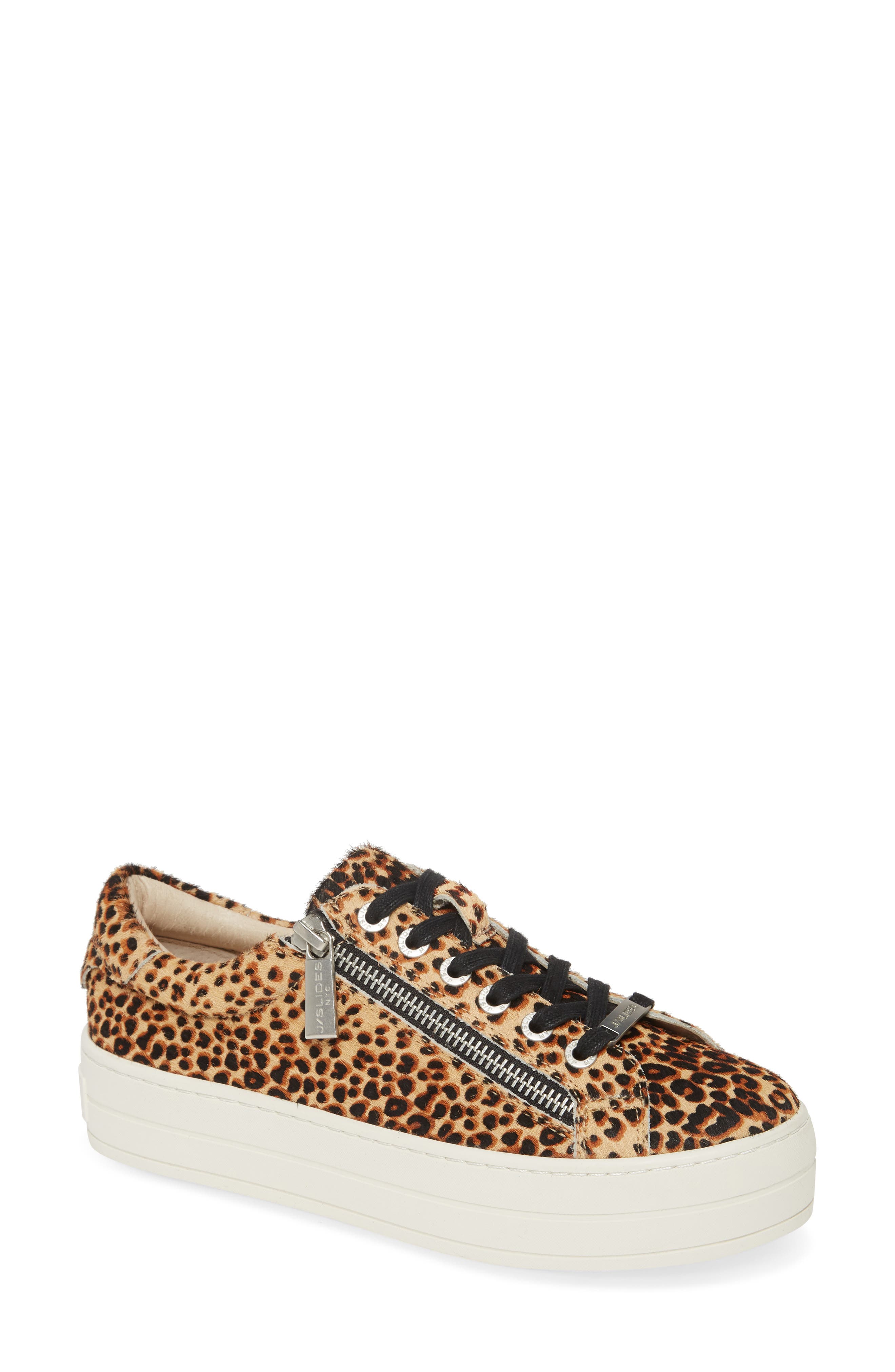jslides leopard sneaker